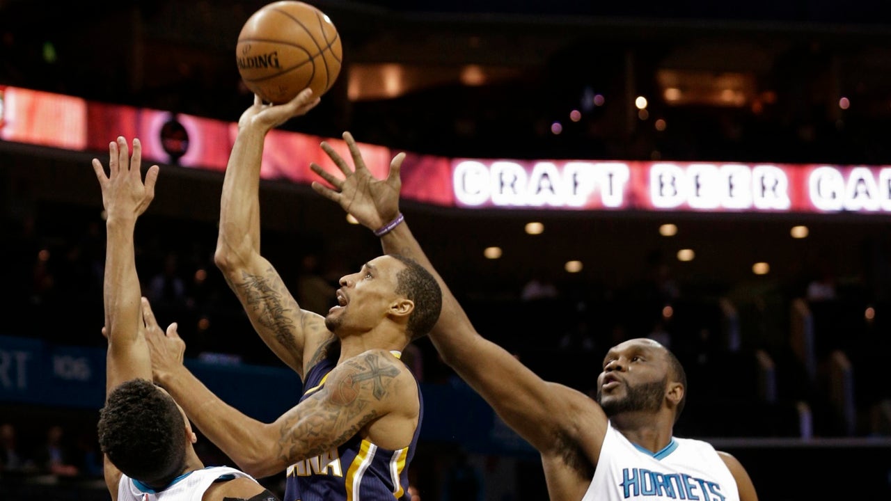 Hill's shot lifts Pacers past Hornets 103-102